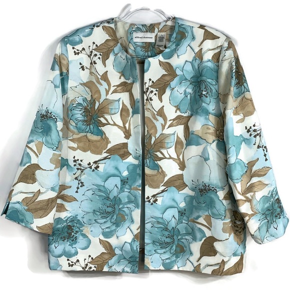 Alfred Dunner Open Front Jacket Size 16 - Picture 1 of 4